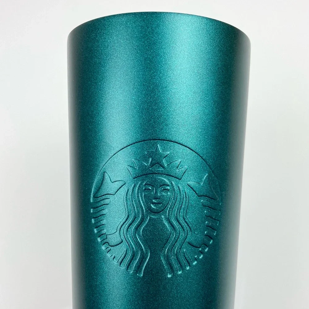 Starbucks Stainless Steel Blue Green 24oz Tumbler Venti 2020 Siren Logo